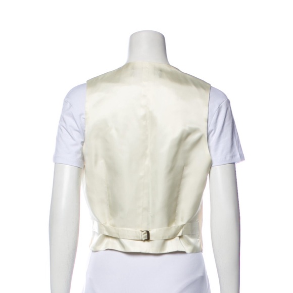 Ralph Lauren Collection - off white silk vest, waistcoat - size M - Picture 2 of 3